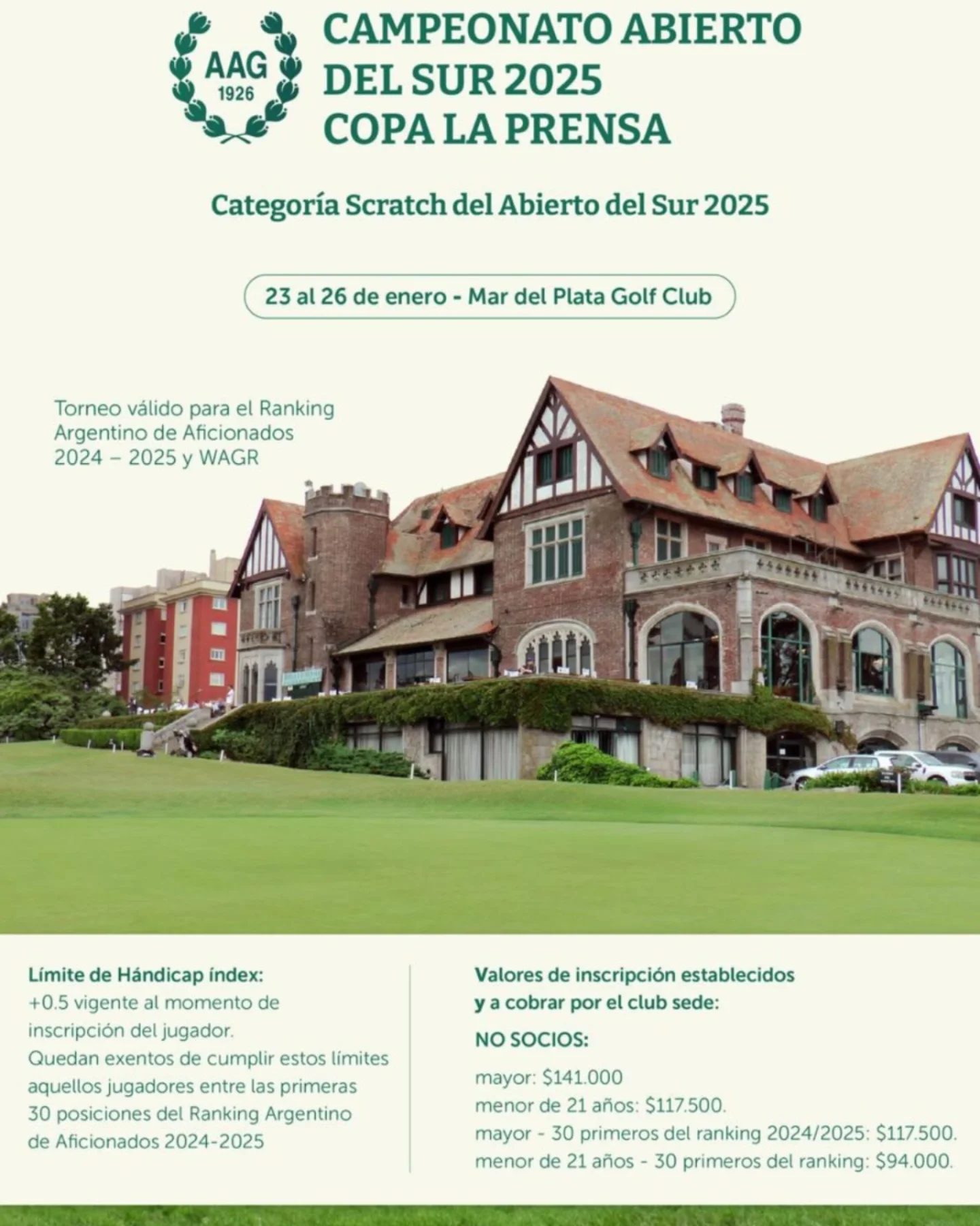 Campeonato Abierto Del Sur Y Copa La Prensa