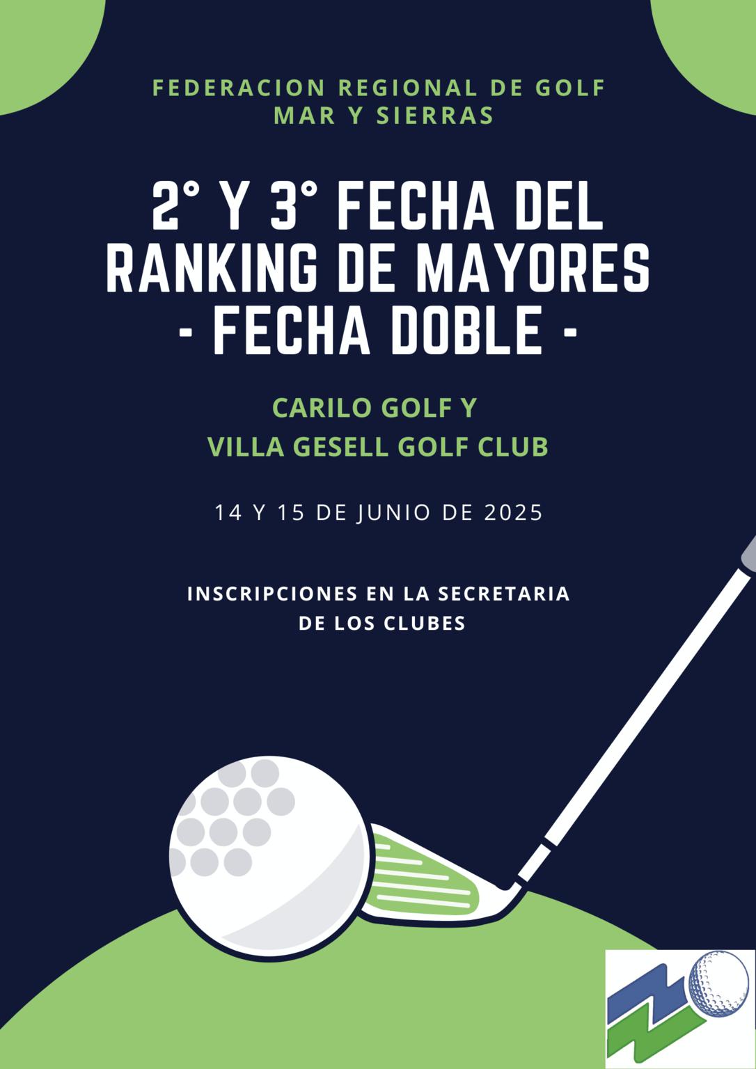 2° Y 3° Fecha Del Ranking De Mayores - Fecha Doble -